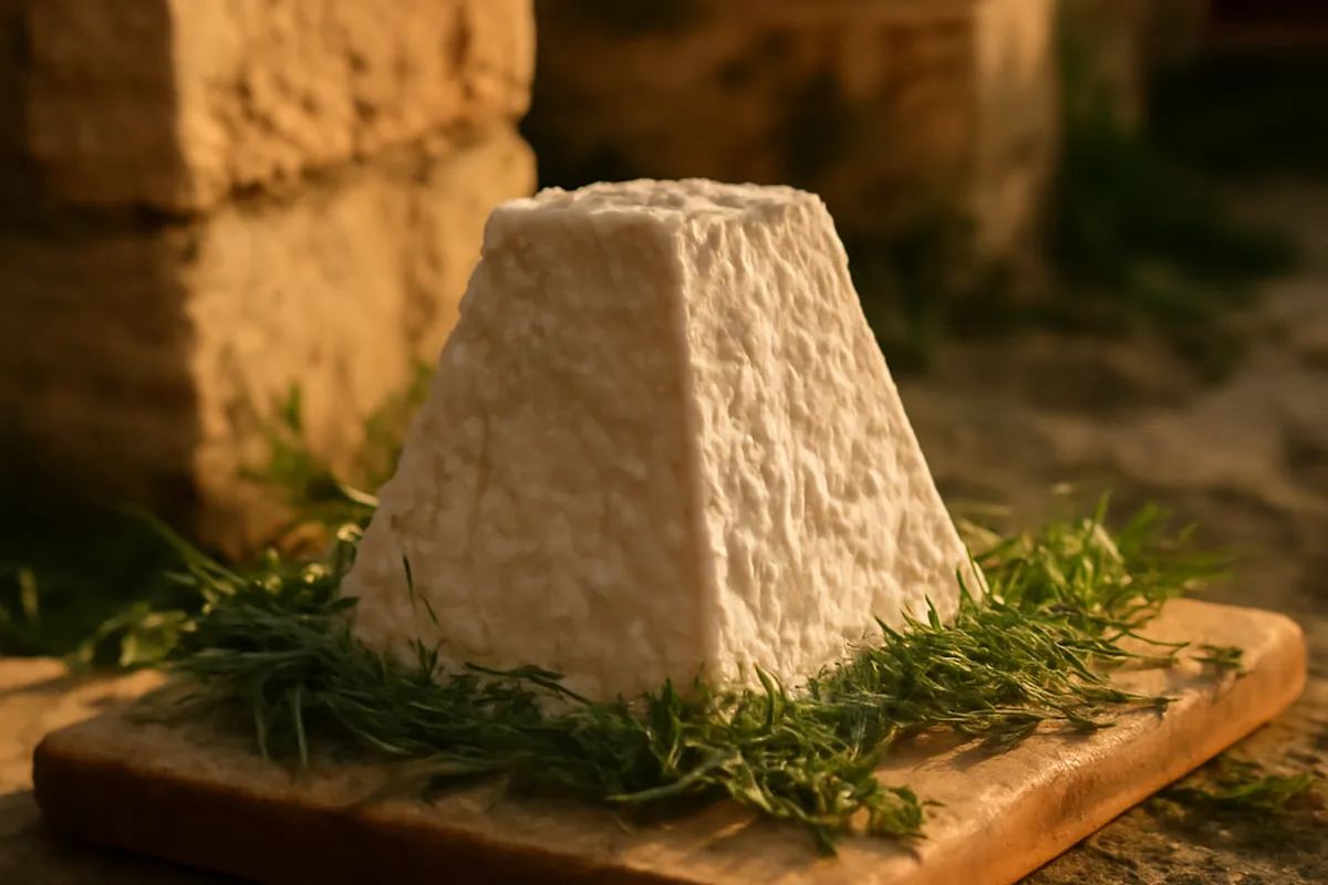 Table de banquet médiéval reconstituée avec mets et vaisselle d'époque