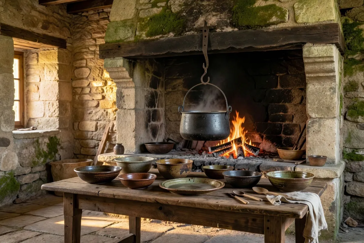 Plateau de fromages de chèvre et produits du terroir poitevin sur une table rustique