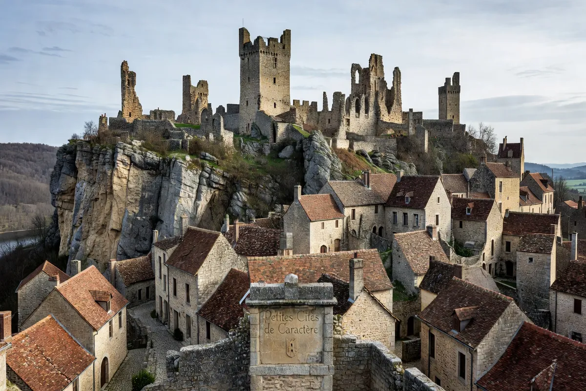 Chauvigny, cité médiévale haute avec cinq châteaux en ruines, Petite Cité de Caractère