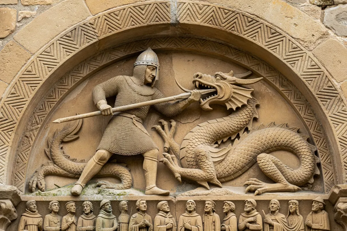 La légende du Pas de Saint-Georges à Château-Larcher